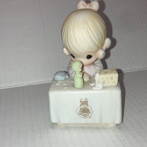 Precious Moments Figurine Girl My Happiness with doll